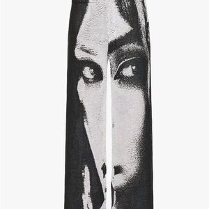 Black and White Graphic unisex pants